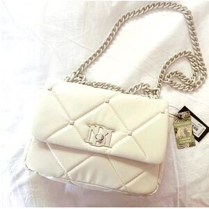 NWT Badgley Mischka Quilted Studded Bag